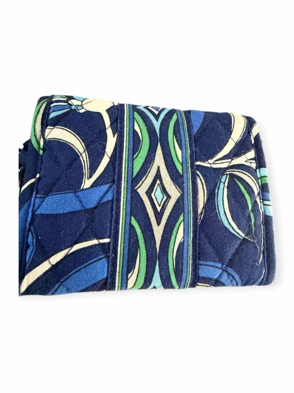 Vera Bradley Mediterranean Blue Quilted Small Wallet